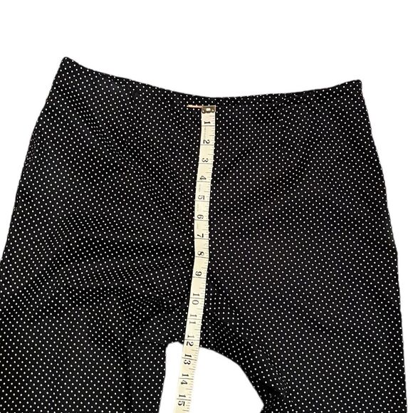 Ellen Tracy Navy And White Polkadot Pull On Pants, Size 10 - Picture 4 of 7